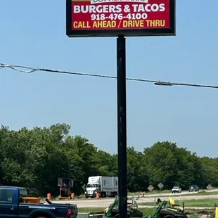 a sign