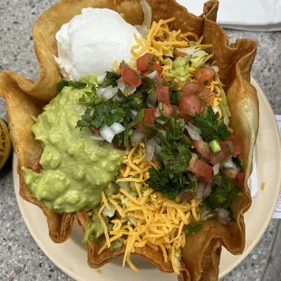 Chicken taco salad