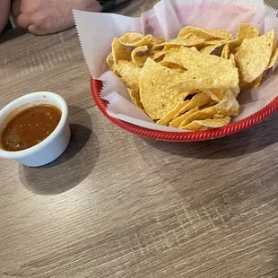 Chips and really good salsa