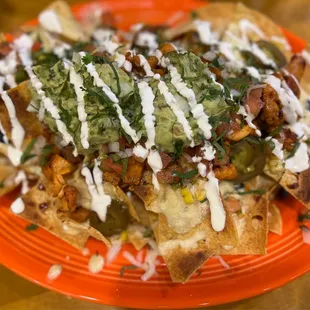Nachos with chicken