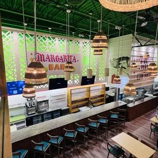 the interior of a restaurant