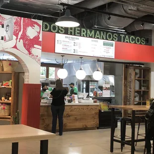 the inside of a restaurant