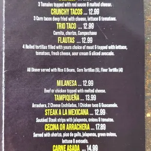 2023 menu