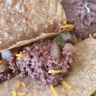 Raw ground beef