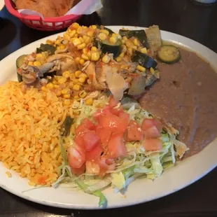 Pollo con calabaza