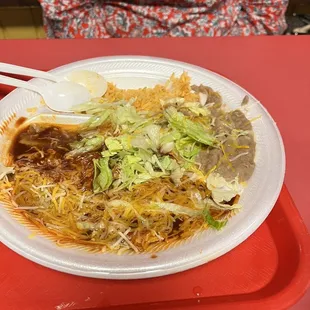 Where's the food??? Can you locate it in all that sauce!