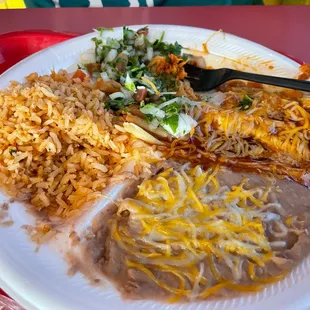 #18 Tamales with rice &amp; beans