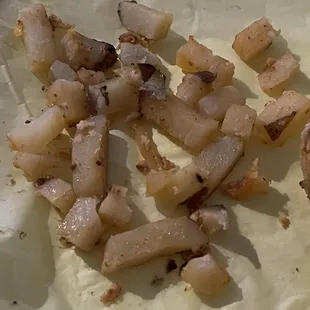 These are half of the uncooked potatoes from HALF of the Burleson burrito