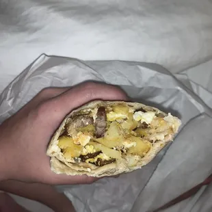 Sausage burrito