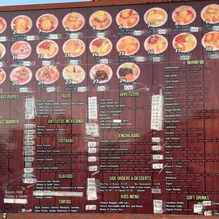 Drive thru menu. Love this place! Their food is always delicious, especially the tortas!
