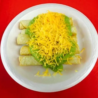 5 Roll Tacos with Guacamole