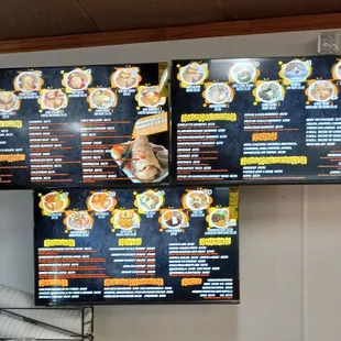 The menu - you order at the counter