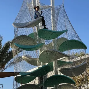 Playground equipment.