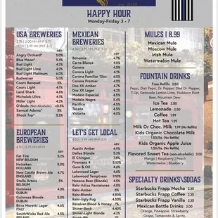 Drink Menu