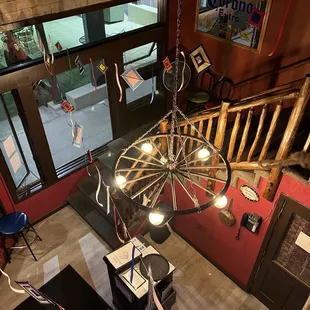 a view from the second floor