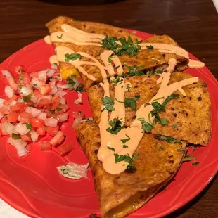 Carnitas quesadilla