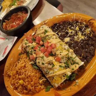 Seafood enchiladas