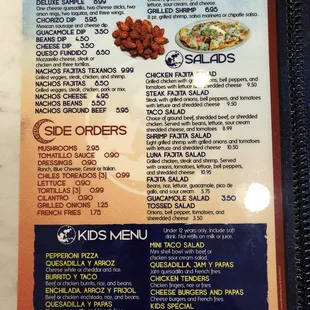 Menu Page 1