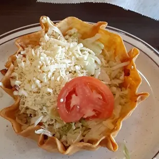 Fajita taco salad