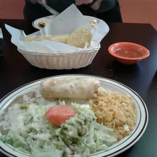 Seafood Chimichanga