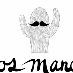 a cactus with a mustache