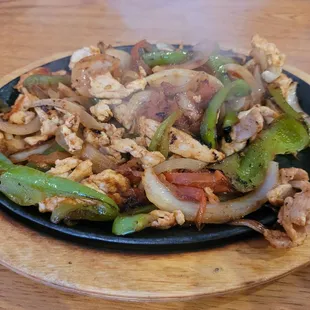 Chicken fajitas