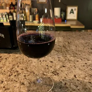 Wine at the bar