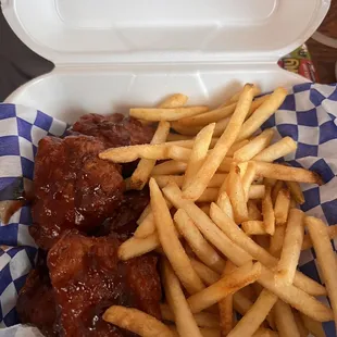 Boneless BBQ chicken wings