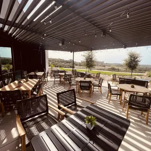 outdoor dining area