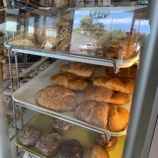 a display of baked goods