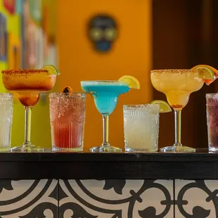 Top shelf Margaritas and drinks