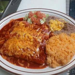 Beef enchiladas