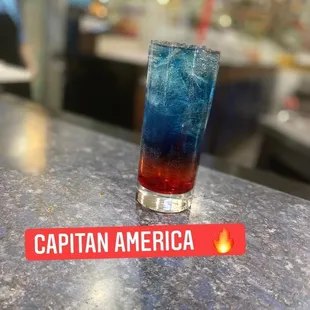 Our famous capitán American drink