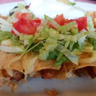 Chicken flautas with cheese