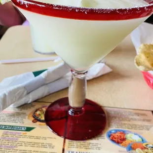 a margarita on a table