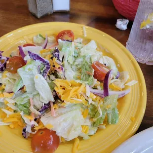 Side salad....completely overdressed, very soggy