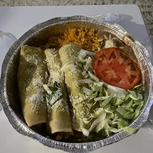 Enchiladas verde