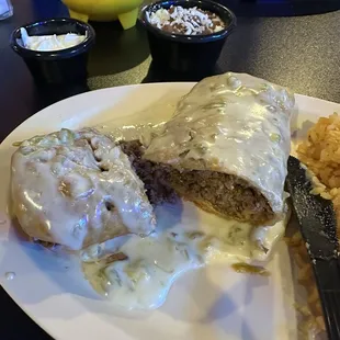 Beef chimichanga