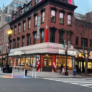 the corner of the street