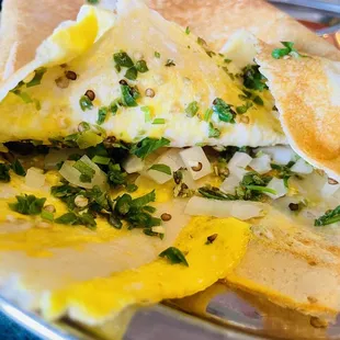 Spicy Egg Dosa