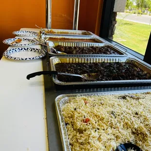 Lunch buffet Veg and Non - Veg dishes