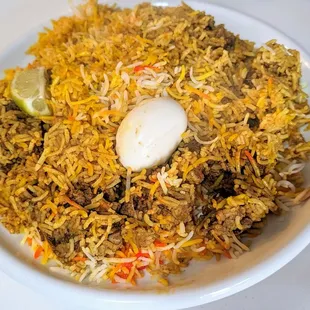 Mutton biryani on the weekend