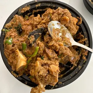 Cashew Ghee Roast Goat Fry