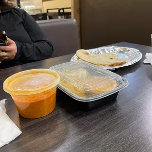 This was our leftovers. Large portions.