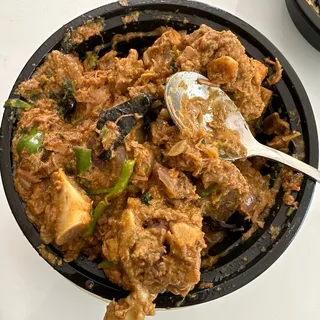 Cashew Ghee Roast Goat Fry