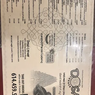 ramen and noodles, menu