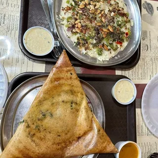 Onion and Chili Uthappam