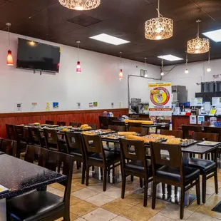 the dining area