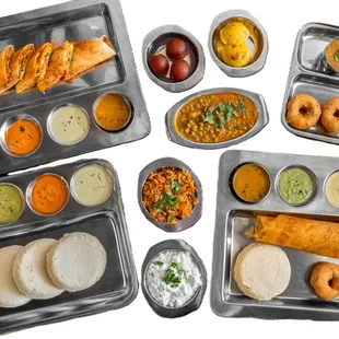 a variety of dishes
