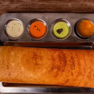 the dosa and sauces